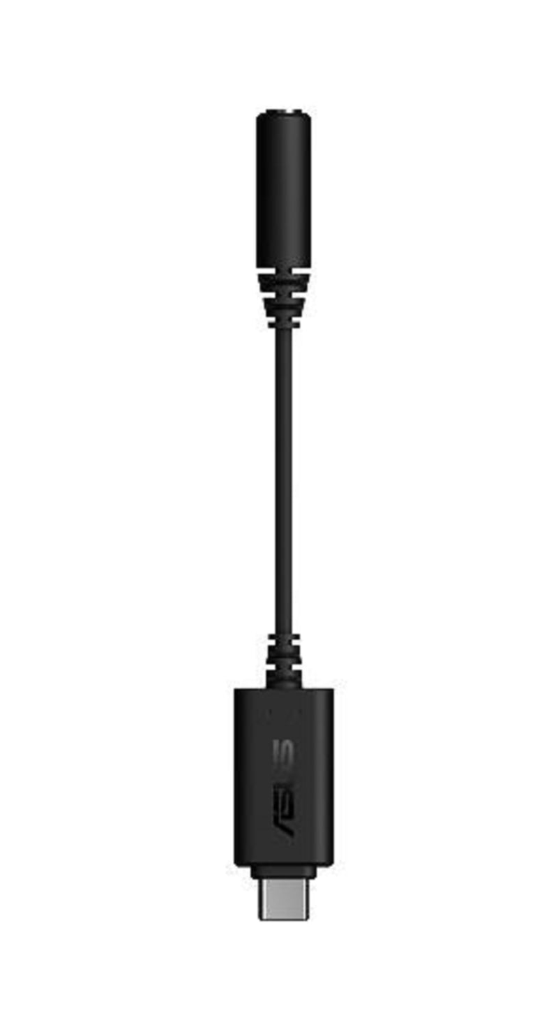 ASUS 華碩 AI 降噪麥克風外接式音效卡，3.5mm 音源轉接 USB-C
