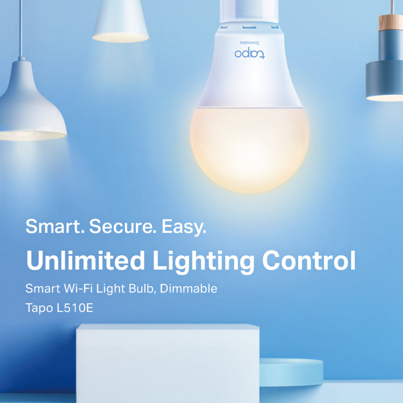 TP-Link Tapo L510E (E27) Smart Wi-Fi Light Bulb with Dimmable Light