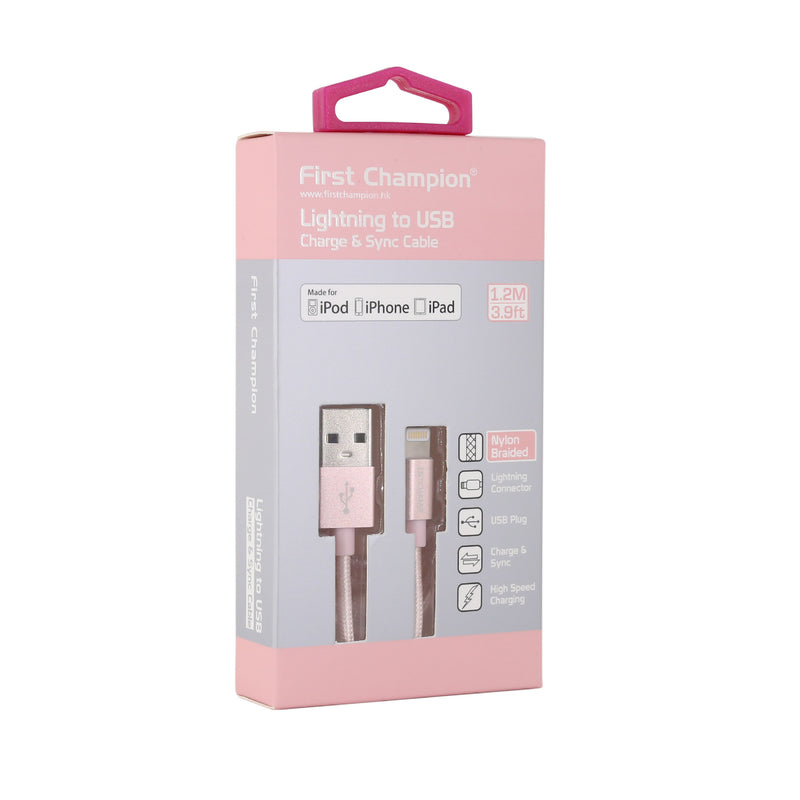First Champion MFi Lightning Cable 1.2M LT-NY120