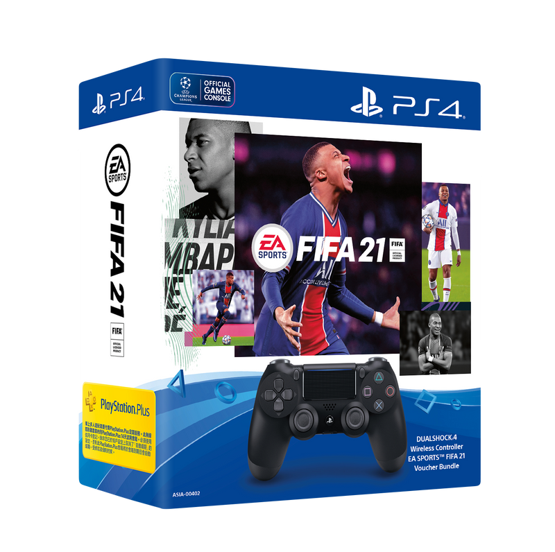 SONY 索尼 DUALSHOCK®4 無線控制器連EA SPORTS™ FIFA 21 遊戲下載卡套裝