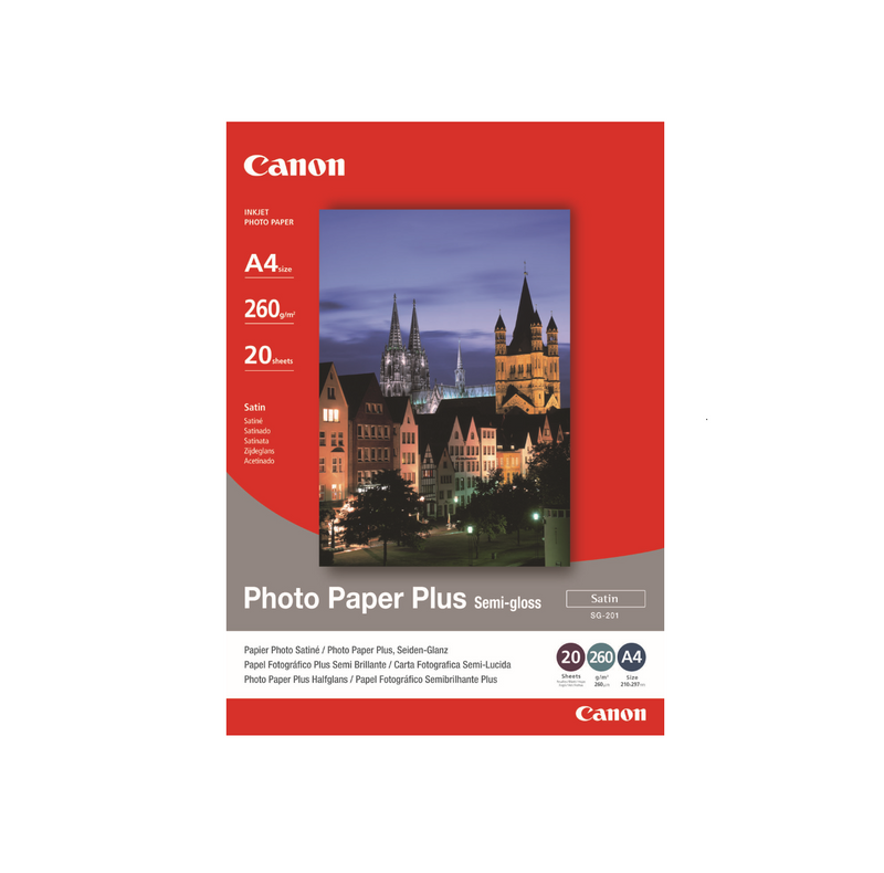 CANON SG-201 Photo Paper Plus Semi-gloss A4 (20 sheets)