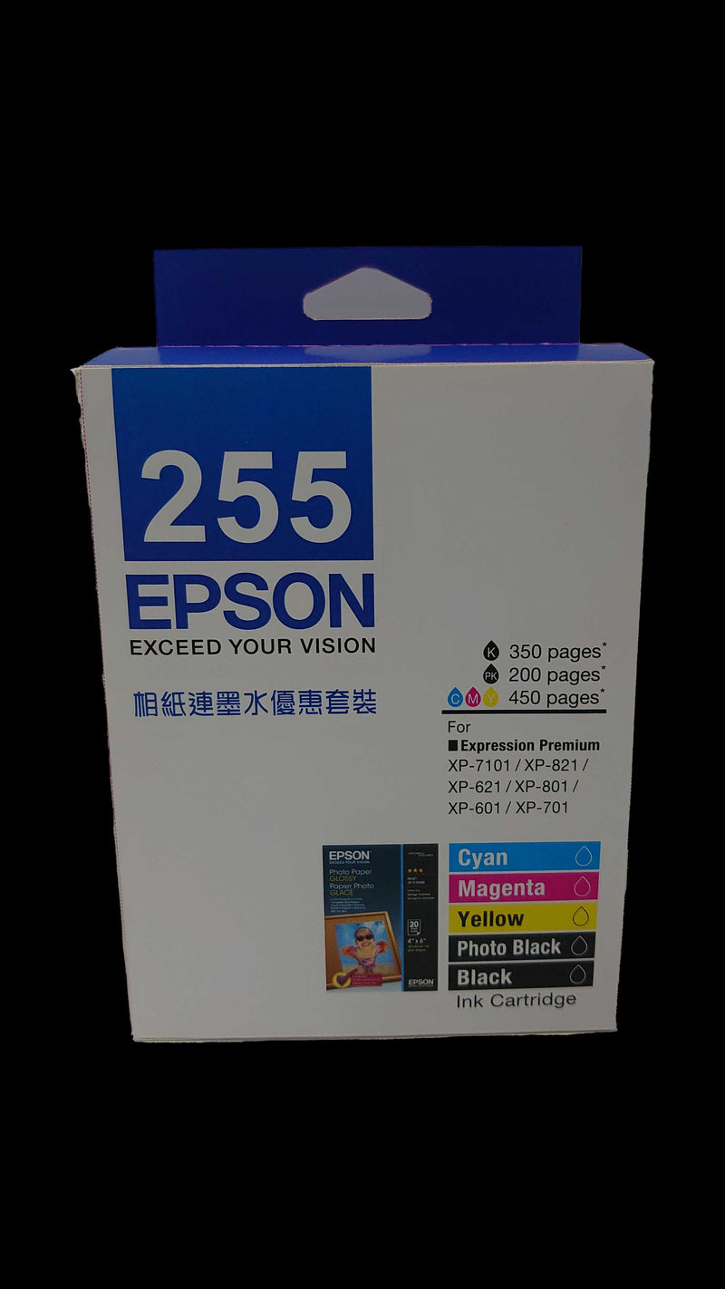 EPSON 愛普生 T255 墨水相片套裝