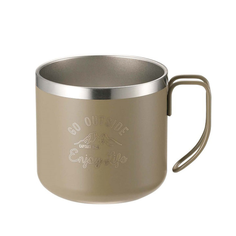 Captain stag Monte Double Stainless Mug 350L