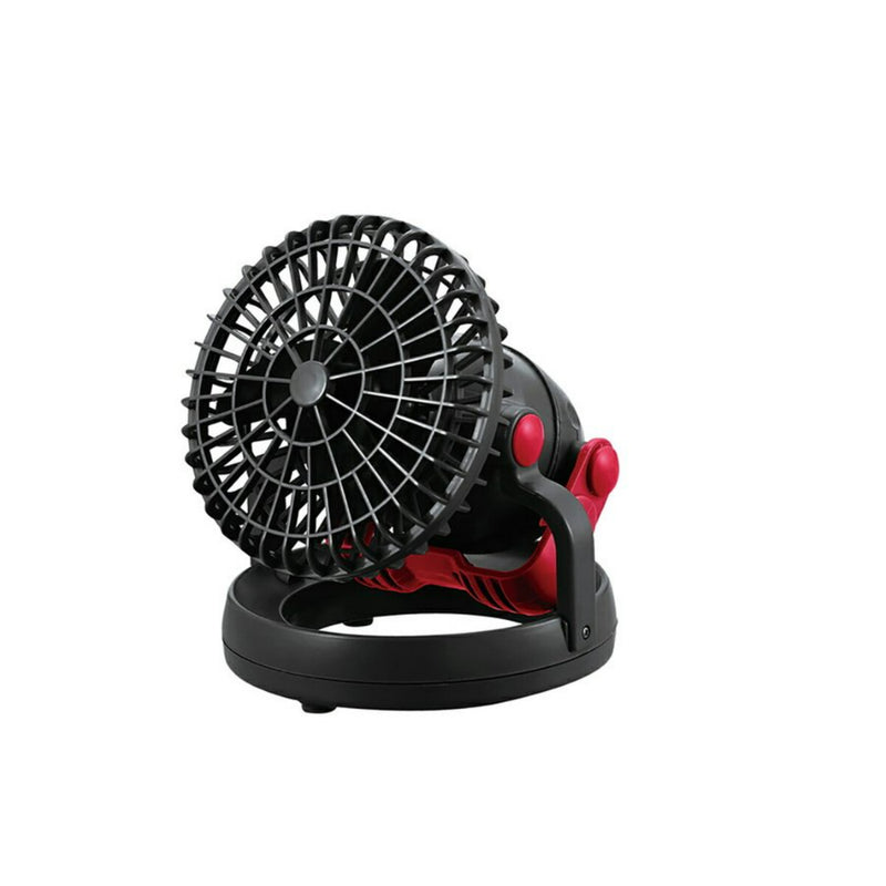 Captain stag LED light with fan (Black)