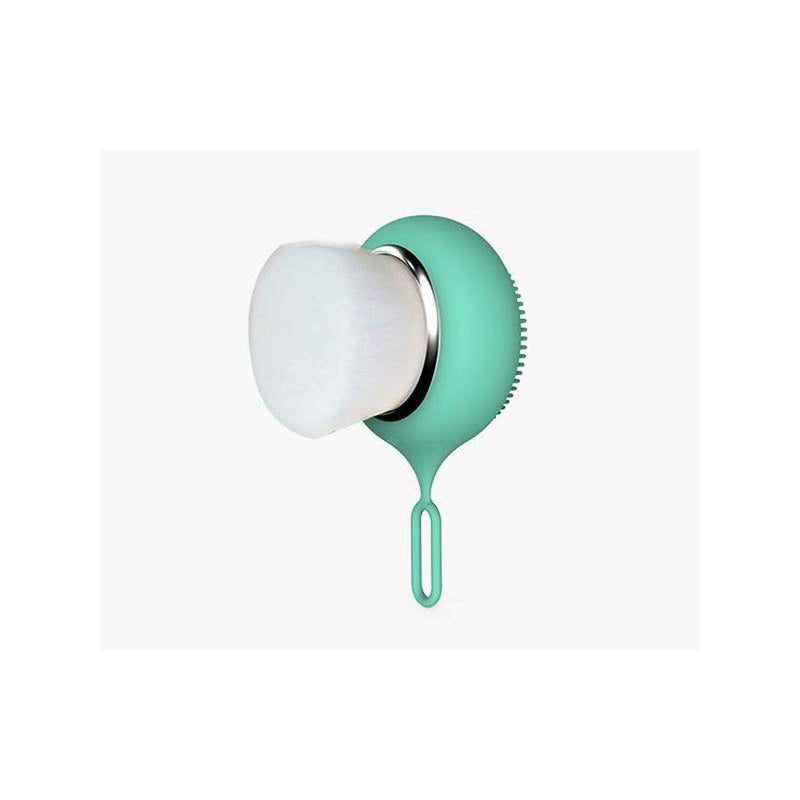 TOUCHBeauty TB1763 Soft Bristles Silicone Facial Face Brush, 2 In 1 Manual Exfoliation Pore Cleaner Brush