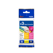 BROTHER 兄弟 TZe33M3 12mm特強過膠保護層標籤帶別注版組合