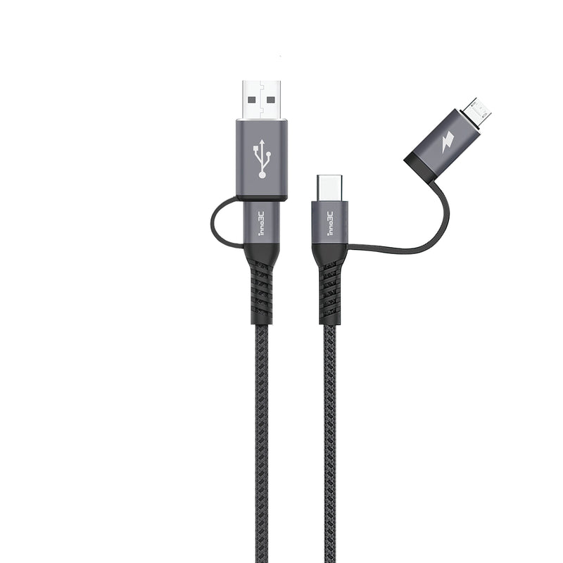 inno3C 創品 i-M4 4 in 1 USB-A/Type-C to Micro/Type-C 接線