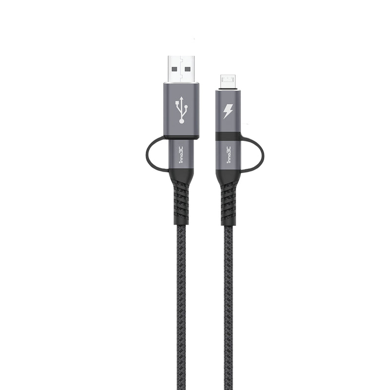 inno3C 創品 i-M4 4 in 1 USB-A/Type-C to Micro/Type-C 接線