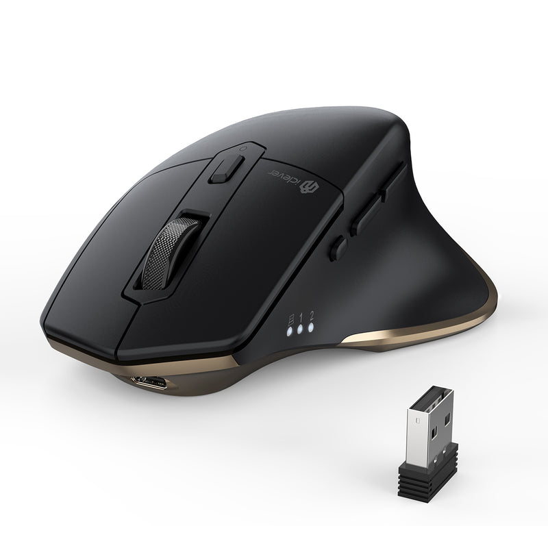 iClever MD172 Ergonomic Dual Wireless Bluetooth Mice