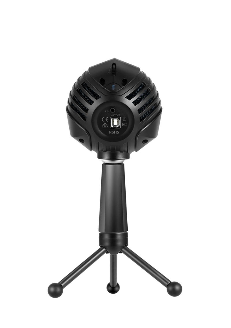 VERTUX Sphere Highly Sensitive Pro Digital Recording Supreme Grade Microphone for Gaming