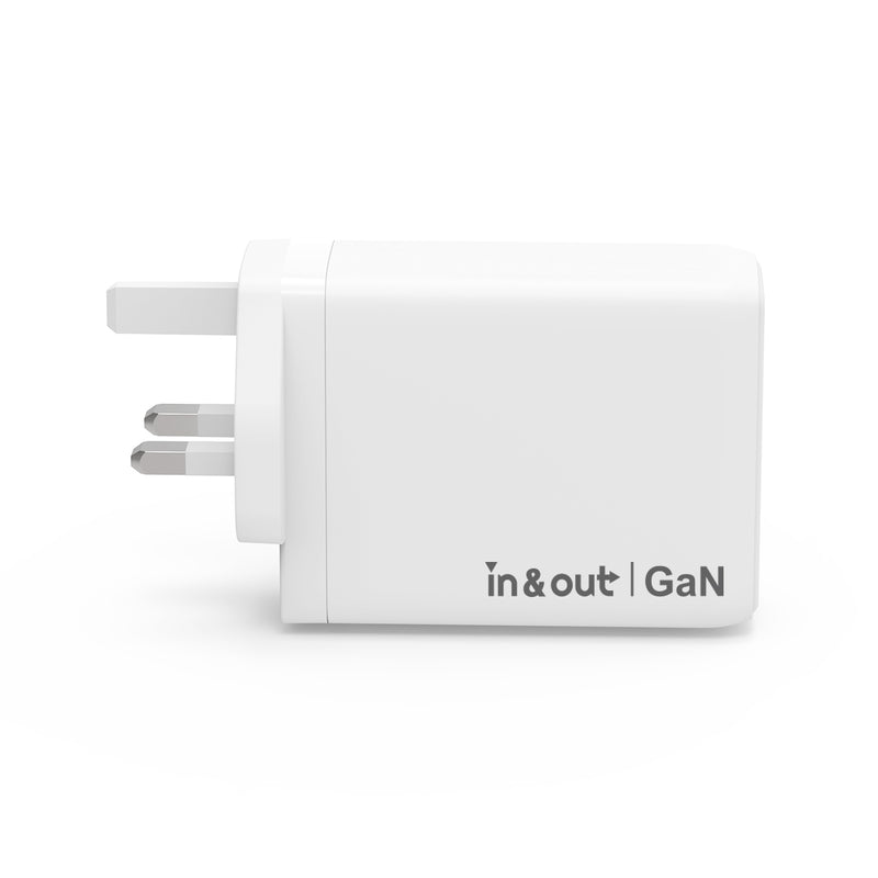 in & out io-120W GaN 120W 4輸出快速充電器
