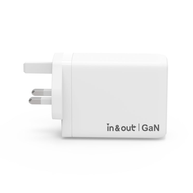 in & out io-120W GaN 120W 4-Port Fast Charger