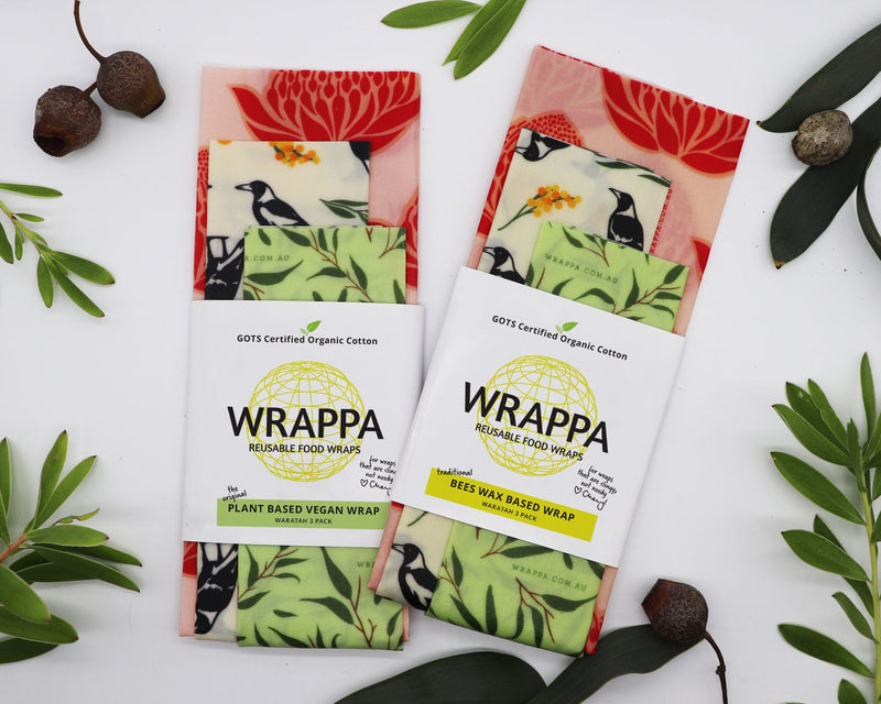 Joe Eco Plant Based Food Wraps - Waratah 3 Packs
