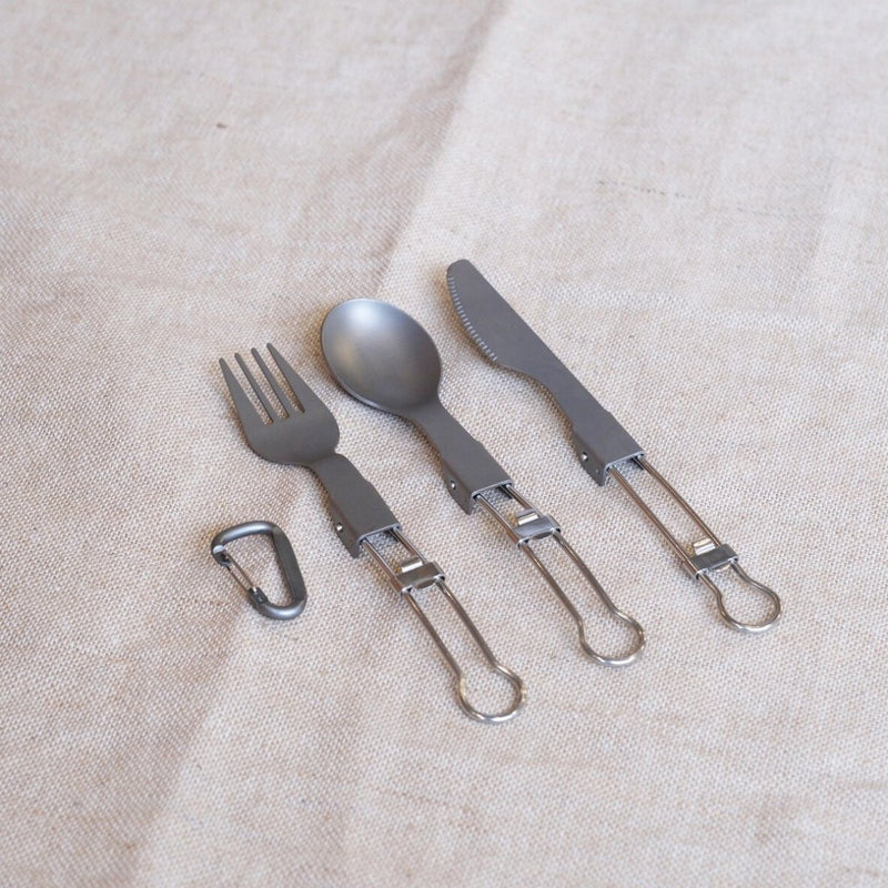 Slowood Titanium Foldable Cutlery Set - 3pcs