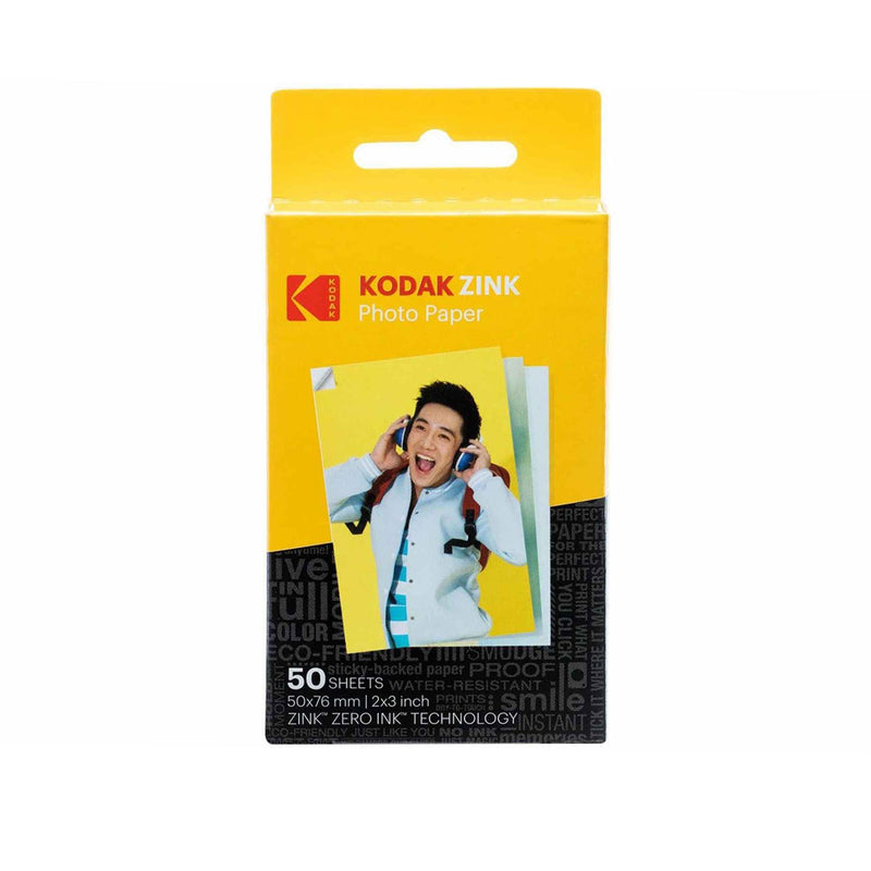 KODAK ZINK Photo Paper Stickers For Printomatic Instant Cameras (50 Pack)
