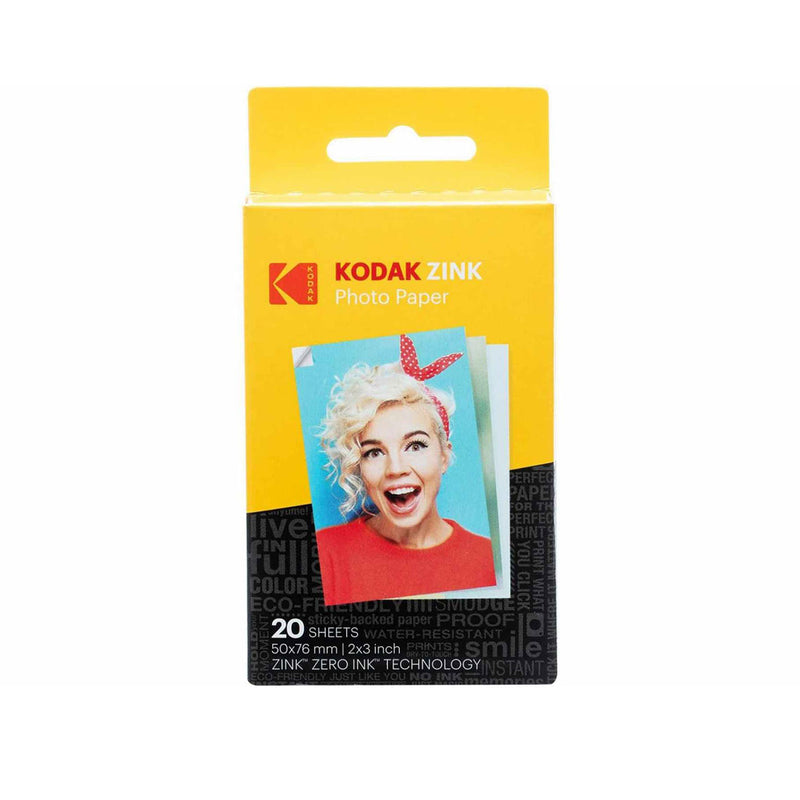 KODAK ZINK Photo Paper Stickers For Printomatic Instant Cameras (20 Pack)