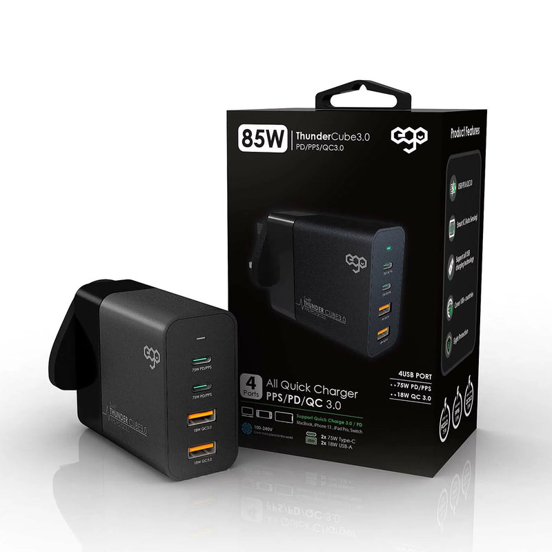 ego 85W Thunder Cube 3.0 4port charger Power Charger