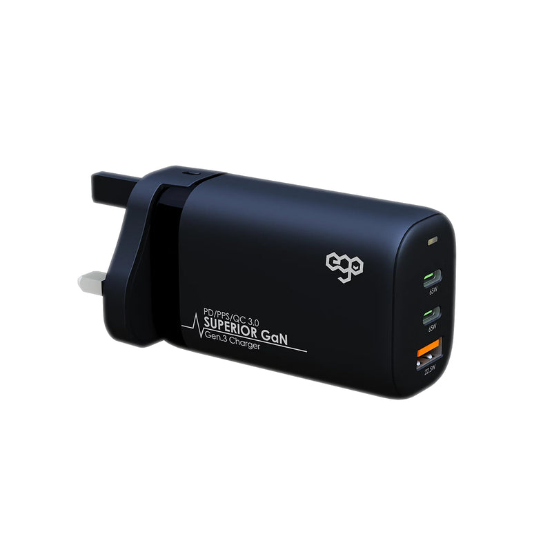 ego 65W Superior GaN 3輸出充電器 充電器