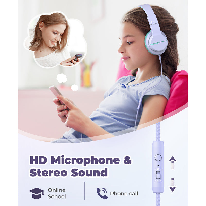 iClever HS19 Foldable Wired Kids Headphones