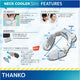 Thanko Neck cooler Slim wireless neck cooler