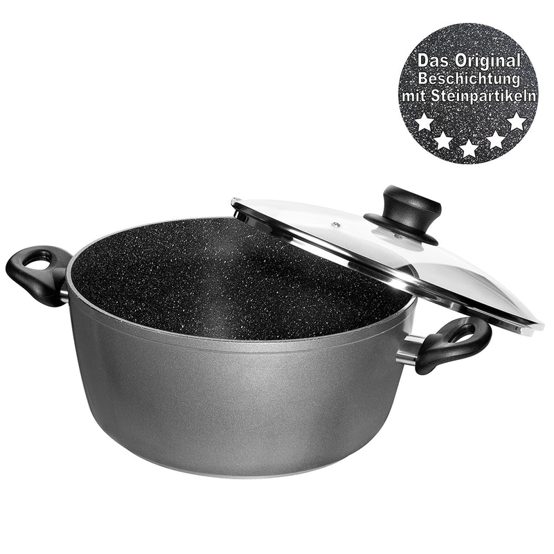 Stoneline Sauce Pan with Glass Lid 20cm