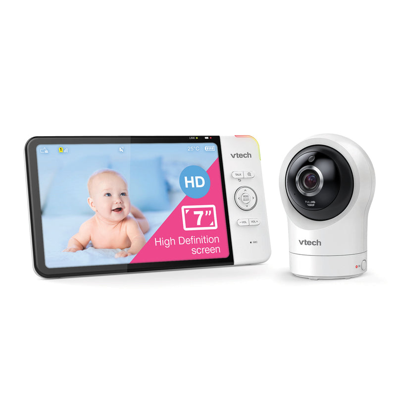 VTECH RM7764HD 7" Smart Wi-Fi Video Baby Monitor with 1080p HD video quality, Pan & Tilt Camera