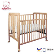 Minimoto White KSK Baby Cot YB2828 with Mattress YB3318
