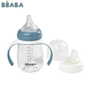 Beaba 2-In-1 Bottle to Sippy Learning Cup 210ml