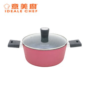 Ideale Chef FORGED ALUM NON-STICK ROUGH EFFECT 26X11.5CM CASSEROLE W/LID