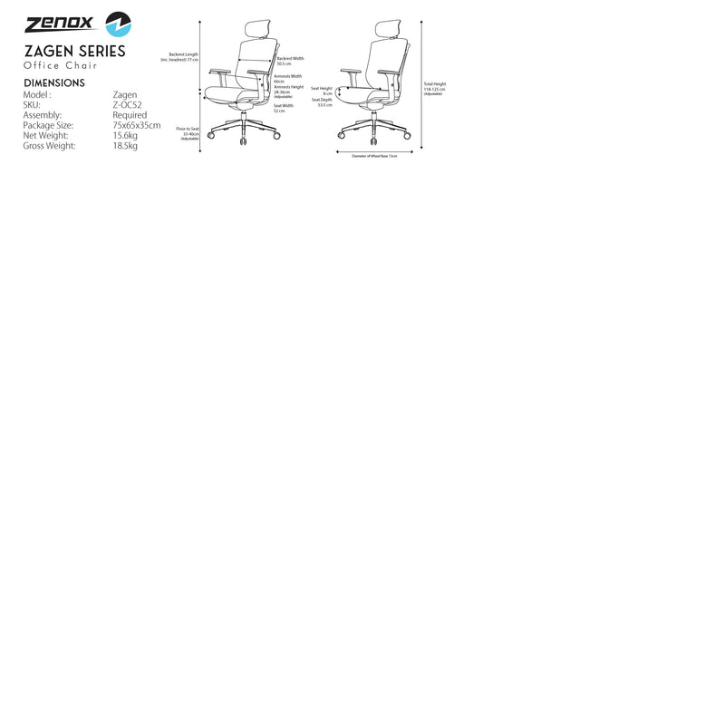 Zenox Zagen Series Office Chair