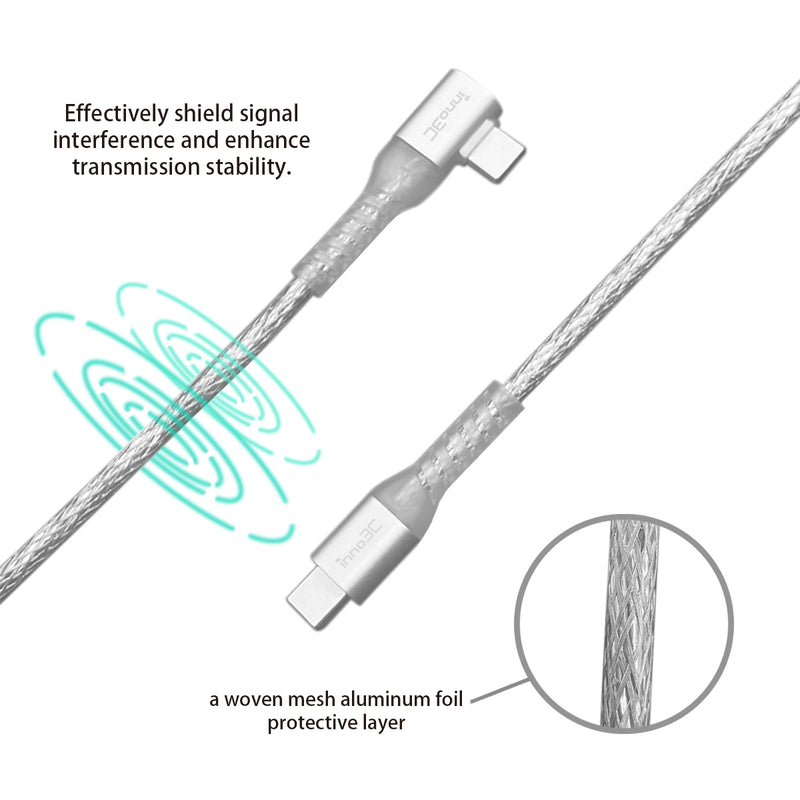 inno3C i-60C-20 Type-C to Type-C 60W L-shape Cable 2M