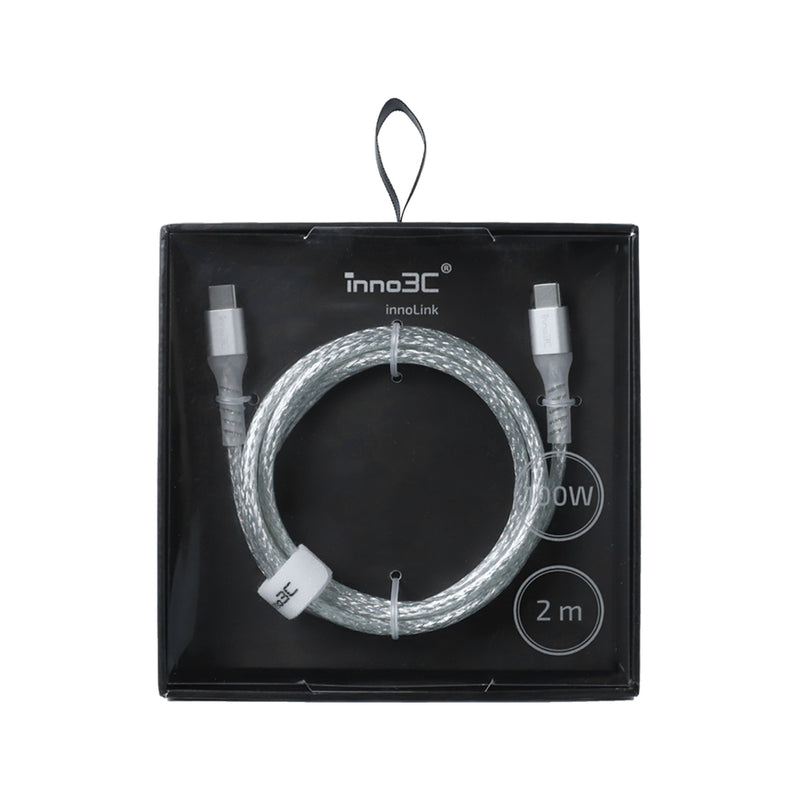 inno3C 創品 i-100CA-20 Type-C to Type-C 100W 線 (2米)