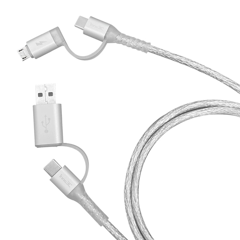 inno3C 創品 i-4MA-12 4 in 1 Micro/Type-C to USB/Type-C 線 (1.2米)