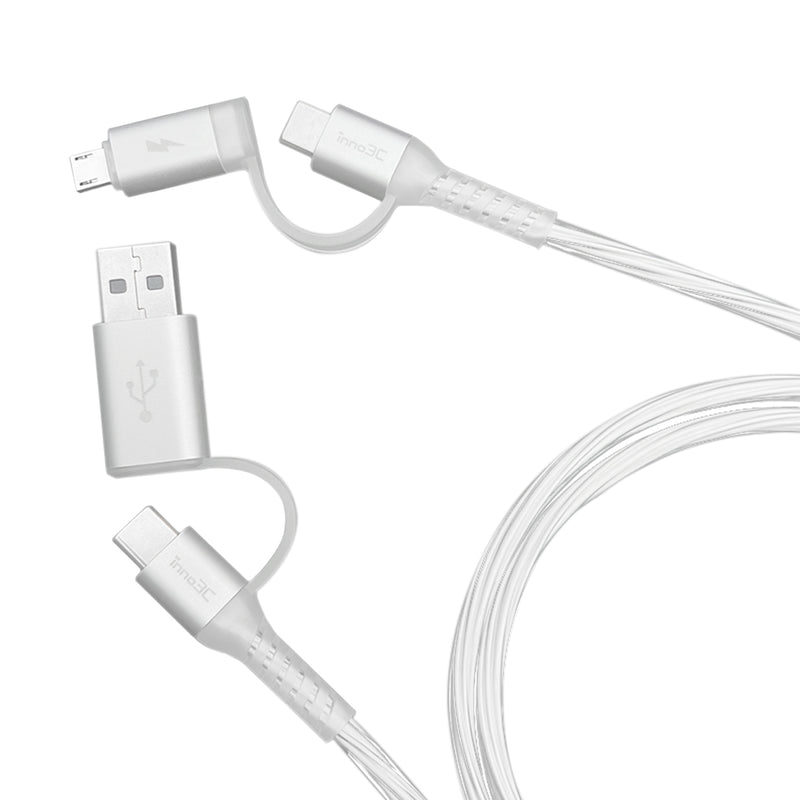 inno3C i-4MB-12 4 in 1 Micro/Type-C to USB/Type-C Cable 1.2M