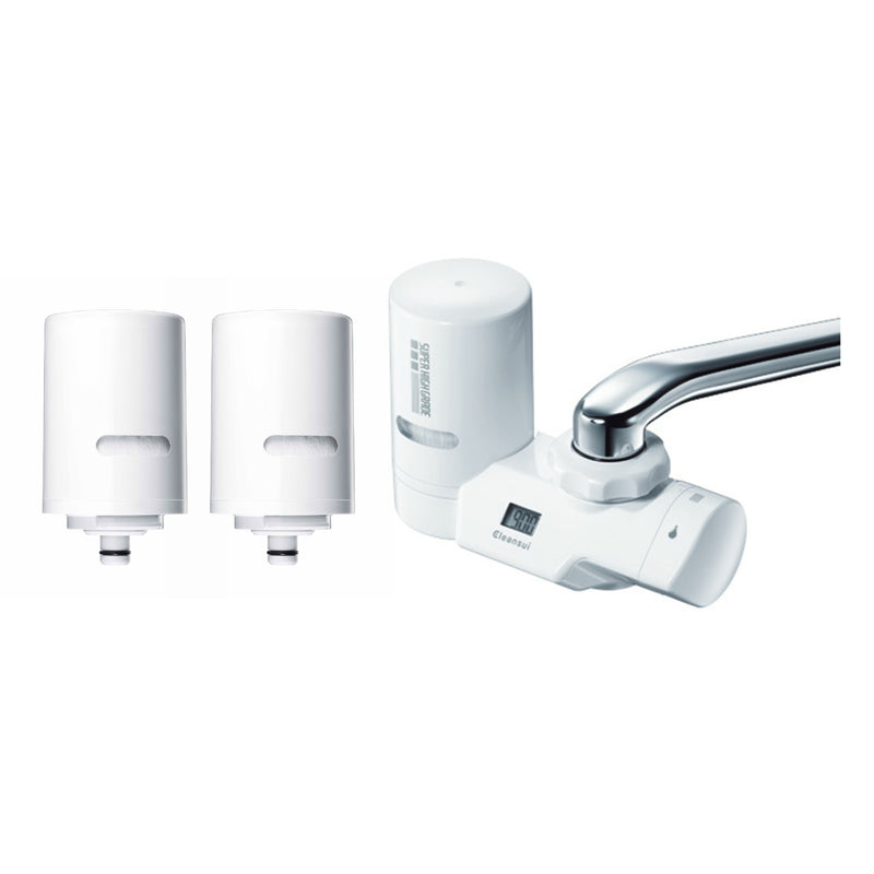 Cleansui EF203 Faucet Mounted Water Purifier With Extra Two Cartridges (EFC21) Pack Set