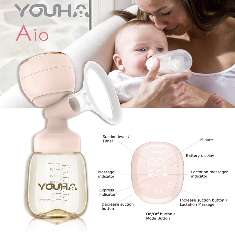 Youha Aio Electric Breast Pump & Lactation Massager