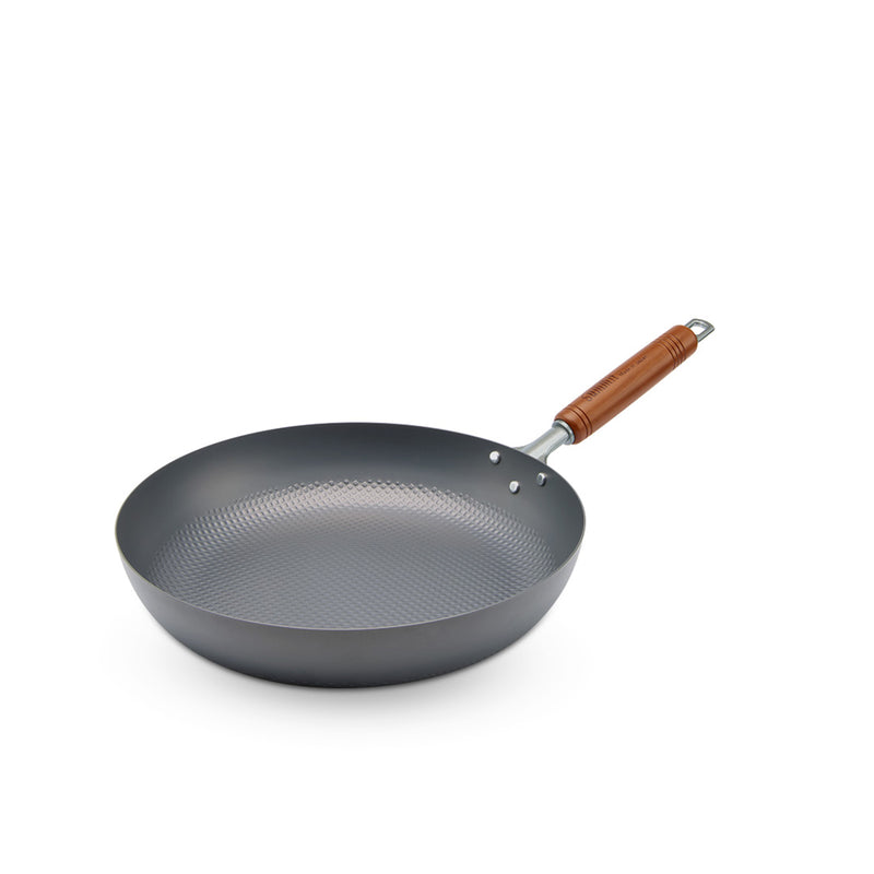 Summit Nitriding Mallet TSUBAME embossed frying pan 28cm