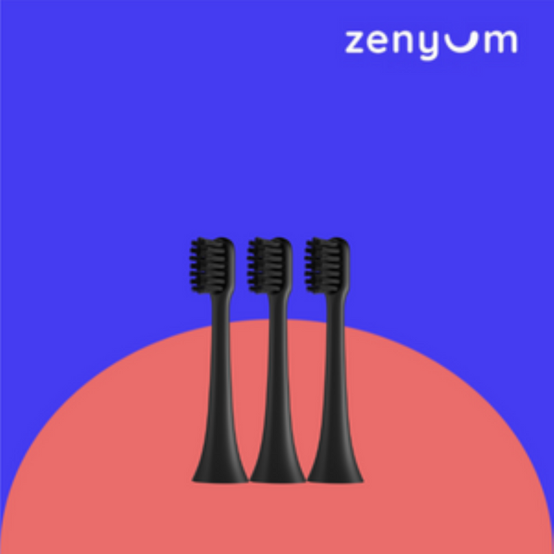 Zenyum Sonic Go 聲波震動牙刷刷頭 - 3件裝