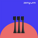 Zenyum Sonic Go 聲波震動牙刷刷頭 - 3件裝