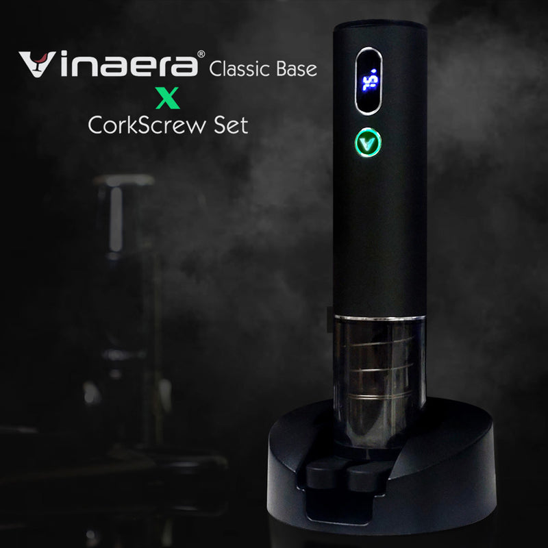 VINAERA 多功能基座+自動開瓶器[設濕/溫顯示]