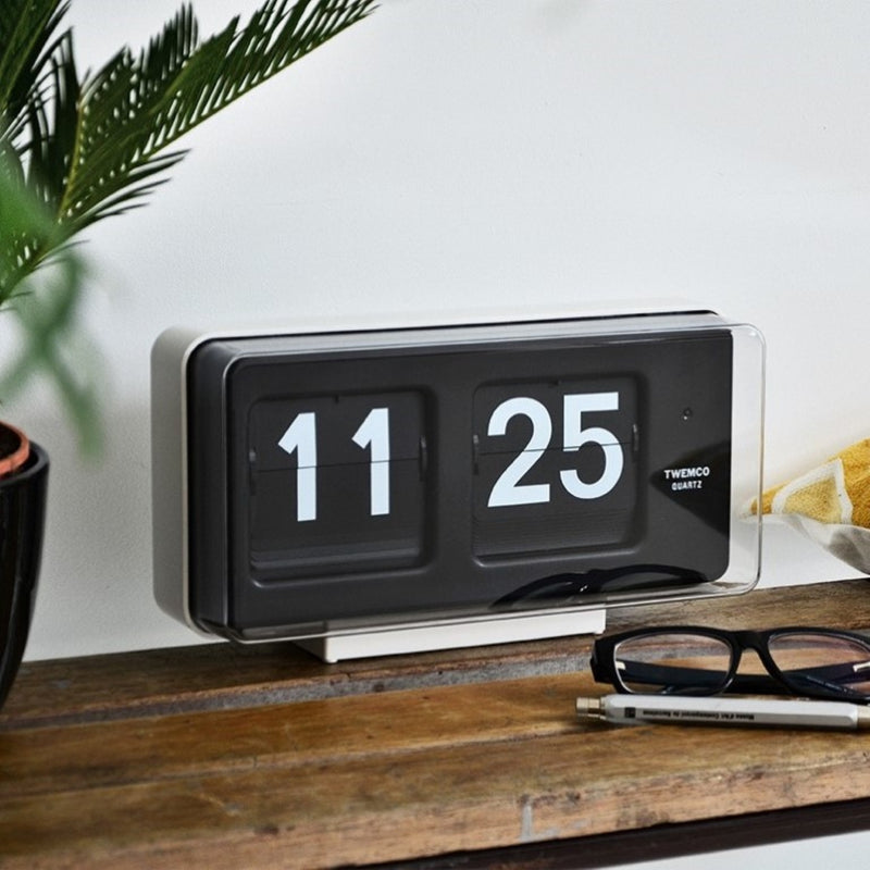 TWEMCO Battery Quartz Table/Wall Flip Clock BQ-50