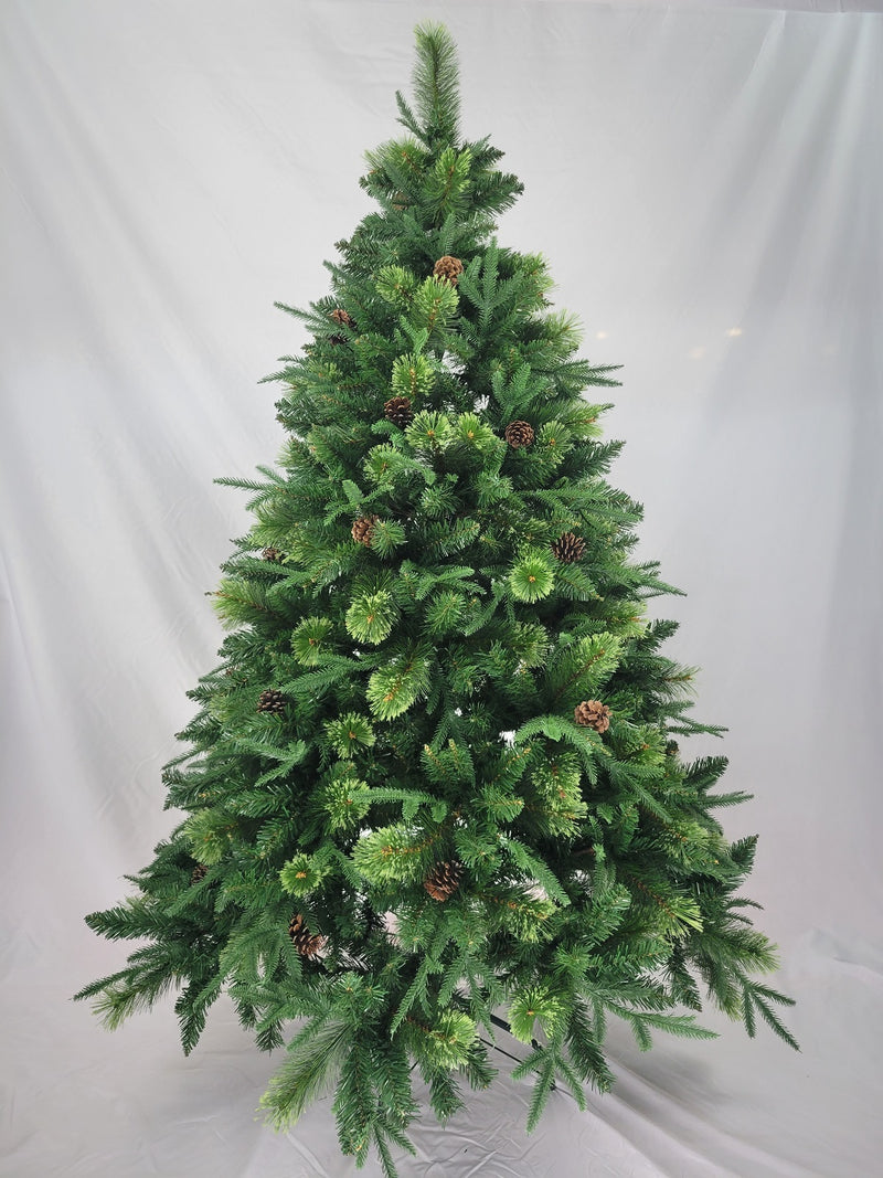 TRIPLET 180CM 混合松針+松果優質聖誕樹