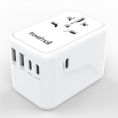 Travelmall 65W GaN PD High Performance Worldwide Travel Adaptor with 5 USBs