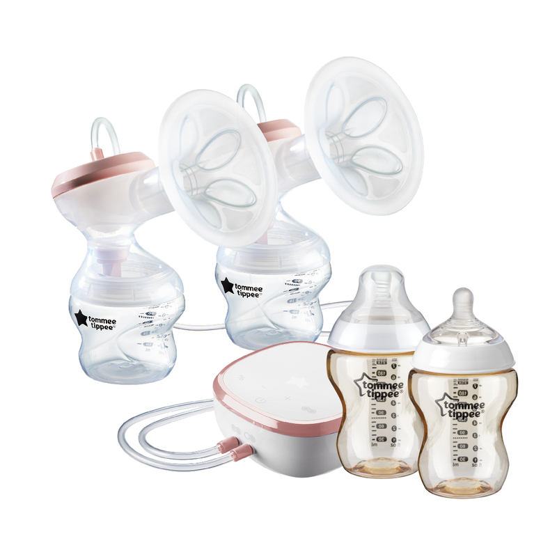 Tommee Tippee (New Upgrade) Made for Me Double Electric Breast Pump with PPSU bottle set
