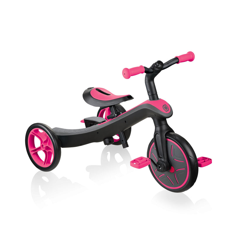 Globber EXPLORER TRIKE 4合1多功能三輪車 - 桃紅